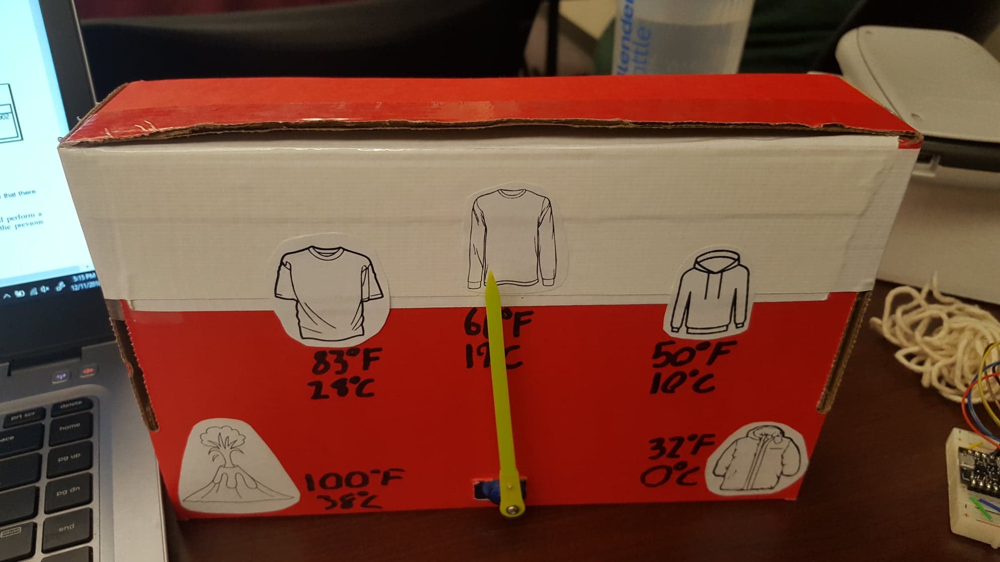 Fully Complete Weather Wardrobe Clock.